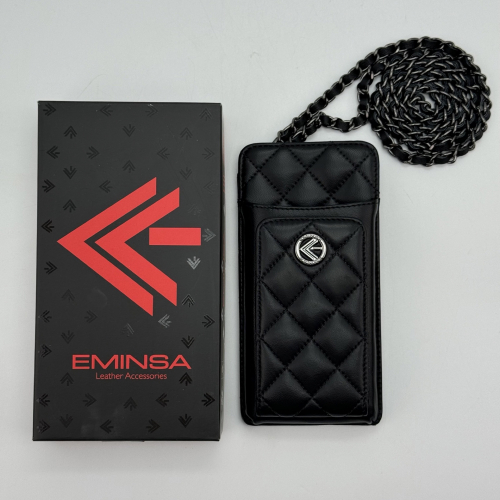 Сумка женская кожаная Eminsa 40277 34-1 черная