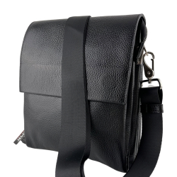 Сумка чоловіча шкіряна Bond Non 1363-281 чорна