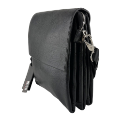 Сумка чоловіча шкіряна Bond Non 1363-281 чорна