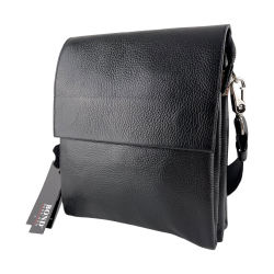 Сумка чоловіча шкіряна Bond Non 1363-281 чорна