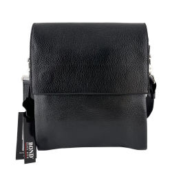 Сумка чоловіча шкіряна Bond Non 1363-281 чорна