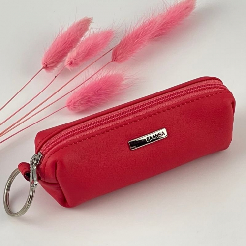 Ключниця шкіряна Eminsa 1520 3-26 коралова