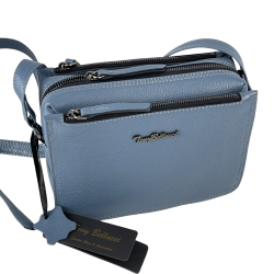 Сумка женская кожаная Tony Bellucci 0437-215 голубая