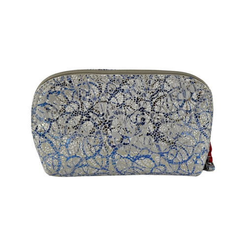 Косметичка женская кожаная Eminsa 2071 101 бело-голубая