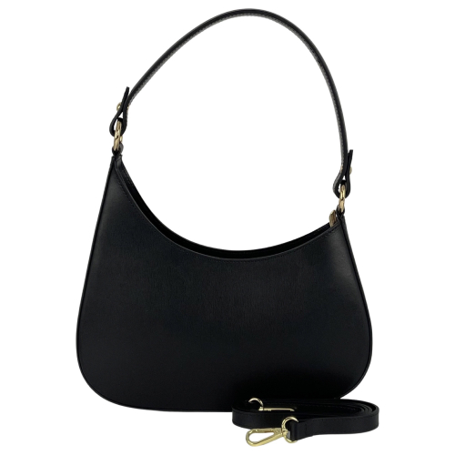 Сумка жіноча шкіряна Genuine Leather 854500025 чорна