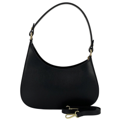 Сумка жіноча шкіряна Genuine Leather 854500025 чорна