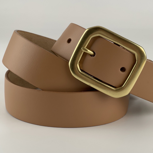 Ремень женский кожаный Кремень 05.35.00.27 125 см карамель