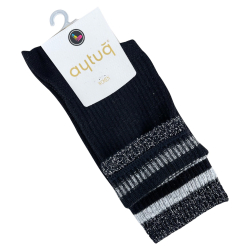 Шкарпетки жіночі Aytug Cotton 41077 високі чорні Size 36-40