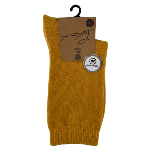 Шкарпетки жіночі Aytug 45000 Lambswool високі жовті Size 36-39
