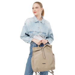 Рюкзак жіночий шкіряний Tony Bellucci 0872-12 молочний