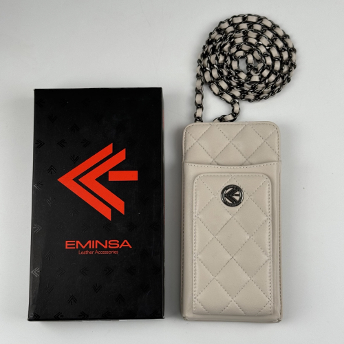 Сумка женская кожаная Eminsa 40277 34-9 шампань