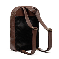 Рюкзак чоловічий шкіряний Vittorio Safino VS 040 коричневий Корсика