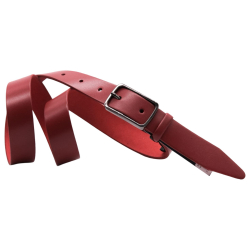 Ремінь жіночий шкіряний Кремінь 05.30.00.110 червоний 130 см