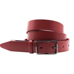 Ремінь жіночий шкіряний Кремінь 05.30.00.110 червоний 130 см