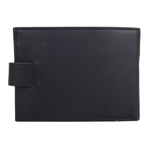 Гаманець чоловічий шкіряний Karya 0456-30 чорний (шкіра Crazy Horse)