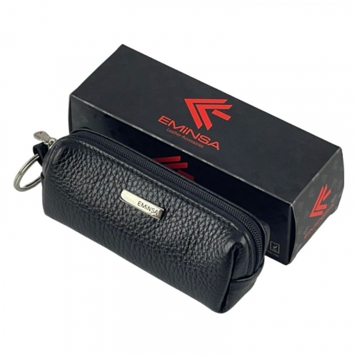 Ключниця шкіряна Eminsa 1520 37-1 чорна