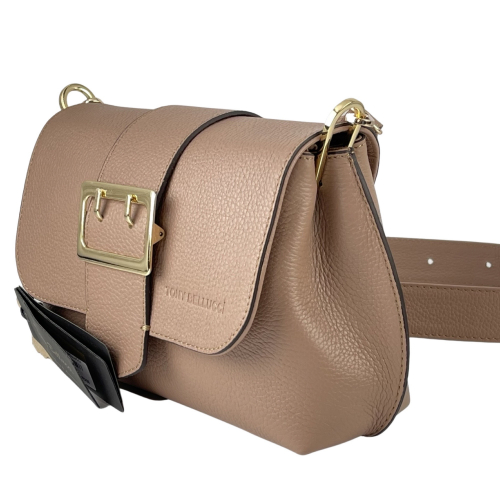 Сумка женская кожаная Tony Bellucci 0526-205 пудровая