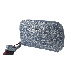 Косметичка жіноча шкіряна Eminsa 2071 102 блакитна