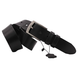 Ремень мужской кожаный Кремень 01.40.77.16 черный 135 см