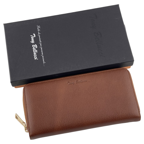 Гаманець жіночий шкіряний Tony Bellucci T900-3 коричневий