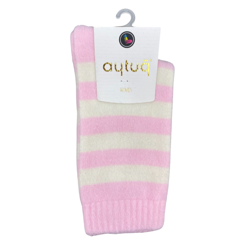 Шкарпетки жіночі теплі Aytug 48009 високі рожеві Size 36-40