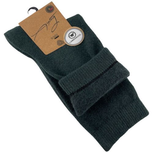 Шкарпетки жіночі Aytug 45000 Lambswool високі зелені Size 36-39