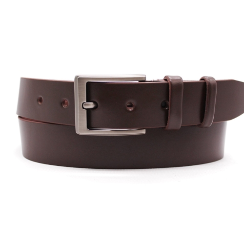 Ремень мужской кожаный Кремень 01407705 135 см Флоренция темно-коричневый