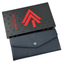 Кошелек женский кожаный Eminsa 2184 37-19 темно-синий