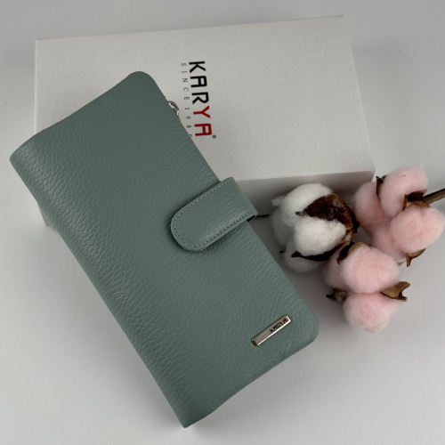 Кошелек женский кожаный Karya 1135-026 фисташковый