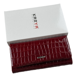 Гаманець жіночий шкіряний лакований Karya 1159-08 червоний