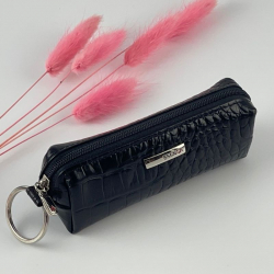 Ключница кожаная Eminsa 1520 4-1 черная