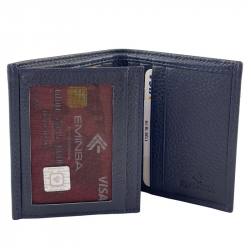 Гаманець чоловічий шкіряний Eminsa 1126 18-19 темно-синій