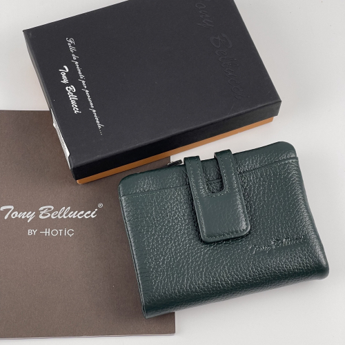 Гаманець жіночий шкіряний Tony Bellucci T898-1005 темно зелений