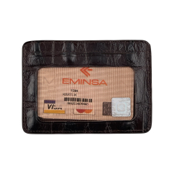 Гаманець картхолдер шкіряний Eminsa 1594 15-3 коричневий