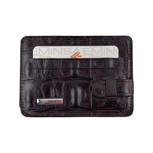 Кошелек картхолдер кожаный Eminsa 1594 15-3 коричневый 