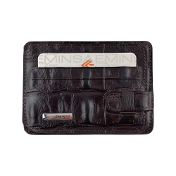 Гаманець картхолдер шкіряний Eminsa 1594 15-3 коричневий