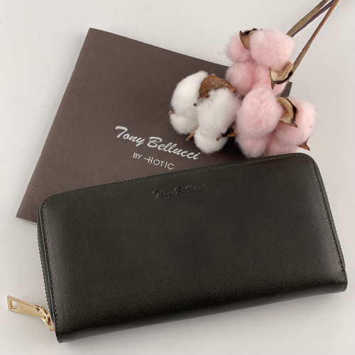 Кошелек женский кожаный Tony Bellucci T900-7 темно-зеленый