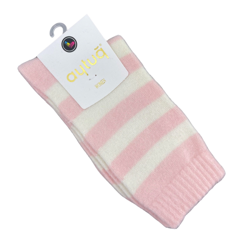 Шкарпетки жіночі теплі Aytug 48009 високі світло-рожеві Size 36-40