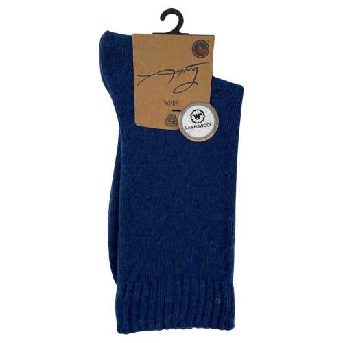 Шкарпетки жіночі Aytug 45000 Lambswool високі сині Size 36-39