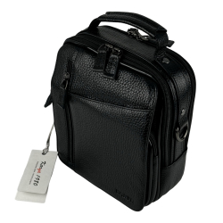 Сумка чоловіча шкіряна Karya 0339-45 чорна