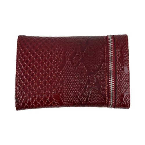 Кошелек женский кожаный Karya 2004-019 красный (внутри черный)