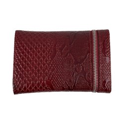 Кошелек женский кожаный Karya 2004-019 красный (внутри черный)