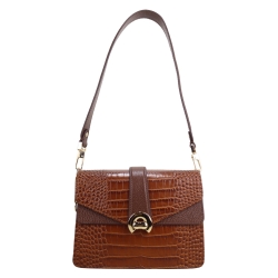 Сумка жіноча шкіряна Karya 2584-61 коричнева