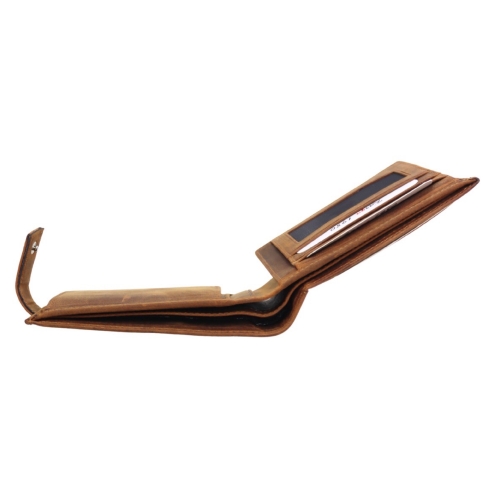 Гаманець чоловічий шкіряний Karya 0456-32 коричневий (шкіра Crazy Horse)