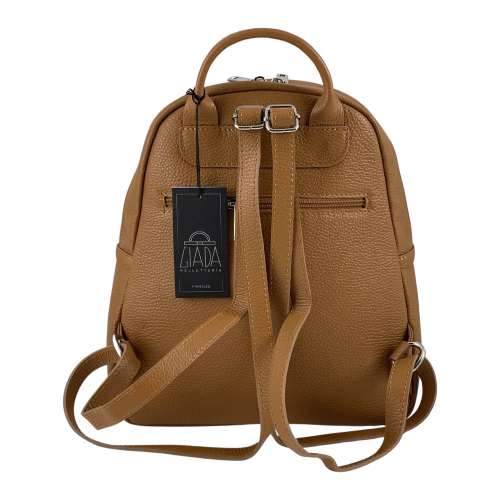 Рюкзак жіночий шкіряний Genuine Leather 759281 гірчичний