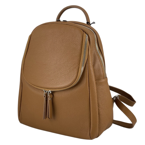 Рюкзак жіночий шкіряний Genuine Leather 759281 гірчичний