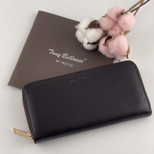 Кошелек женский кожаный Tony Bellucci T900-9 темно-коричневый