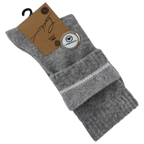 Шкарпетки жіночі Aytug 45000 Lambswool високі сірі Size 36-39