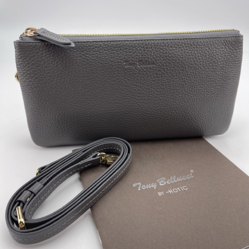 Клатч жіночий шкіряний Tony Bellucci 807-1032 сіра