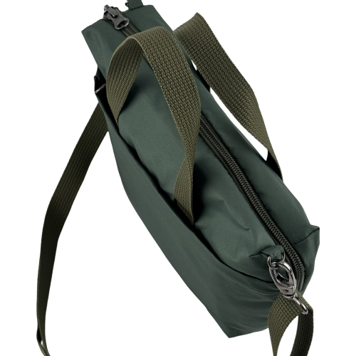 Сумка жіноча із водовідштовхувальної тканини High Level темно-зелена